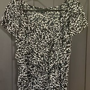 AB Studio flutter sleeve dress shirt Sz Medium